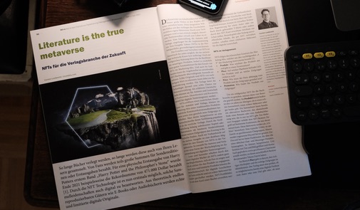Interviw with carsten Lambrecht in the magazine IM+io introduction